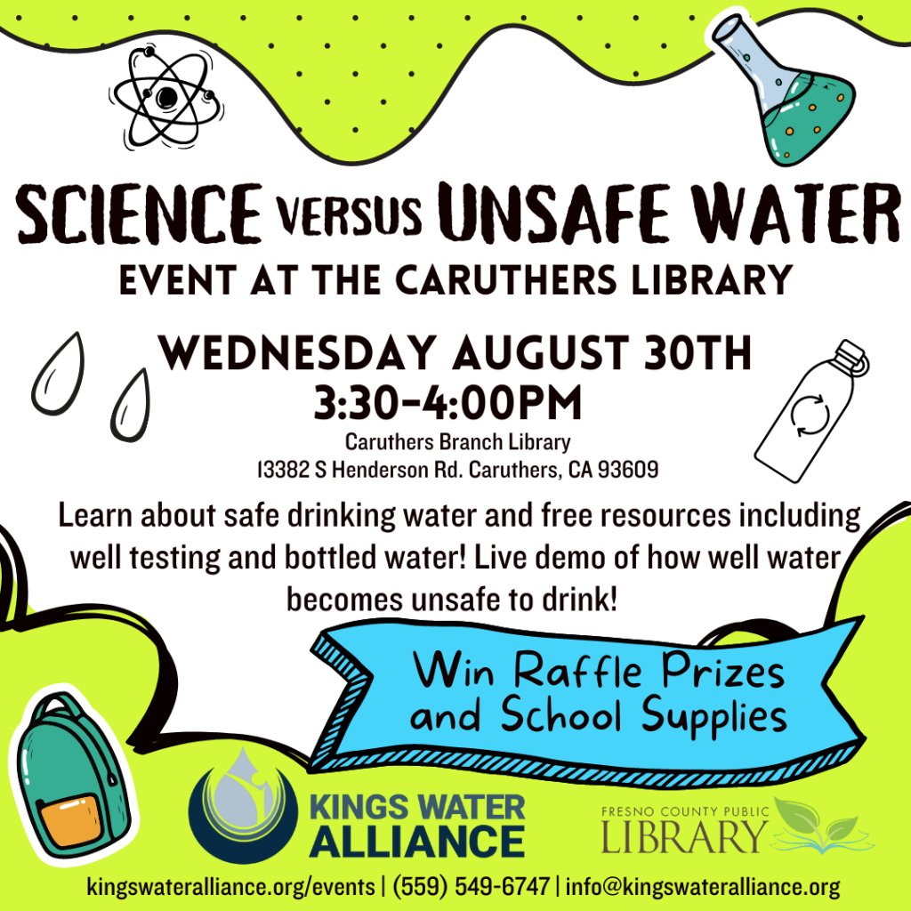 Science Vs. Unsafe Water Event at Caruthers Library | August 30th 3:30 ...
