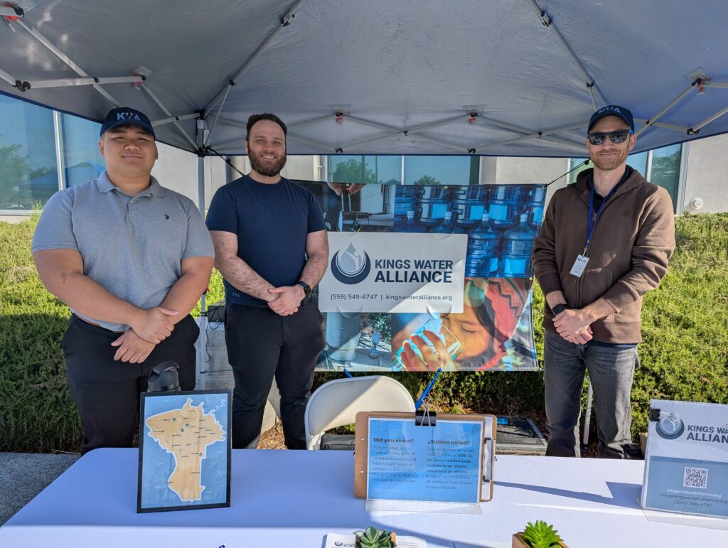 Kevin and Brian volunteering with kings water alliance at a resource fair